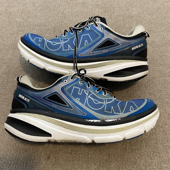 Hoka‎ One One Bondi Shoes Mens Size 13 Blue Running Sneakers 1007833 Cushioned main image 12